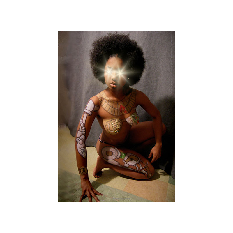 Dragonfly - Ancient Egyptian Tech Hybrid BodyPaint Poster