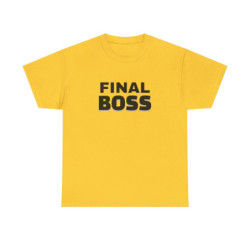 Final Boss Unisex Heavy Cotton Tee